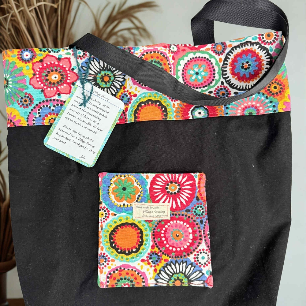 Colorful Floral Tote Bag